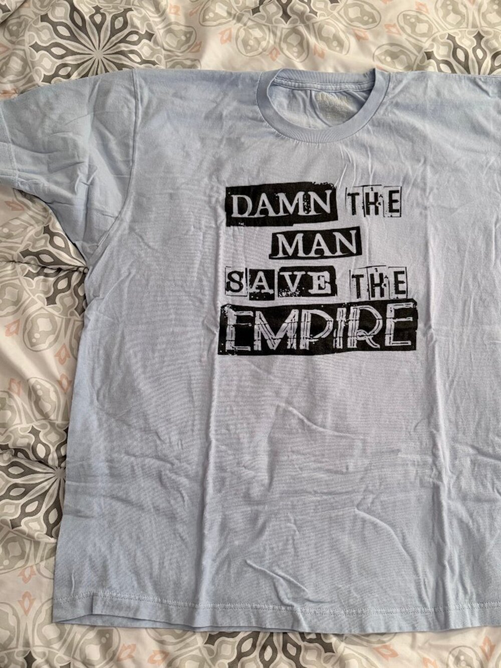 Empire Records T-Shirt Damn the Man Save the Empire Unisex Size X-Large